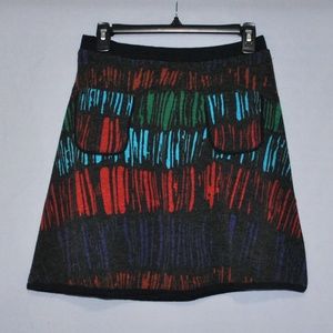Aryeh Skirt Size Small Striped with Pockets